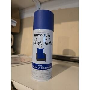 1 Can Rust O leum Fabric Flat Spray Paint 12 Oz Ink Blue Rustoleum